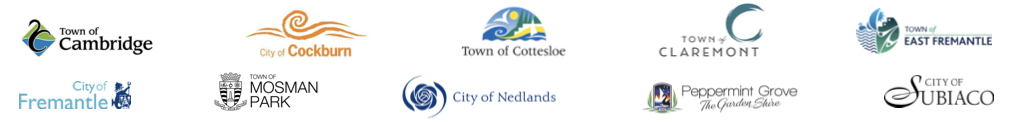 Town of Cambridge Town of Claremont City of Cockburn Town of Cottesloe Town of East Fremantle City of Fremantle Town of Mosman Park City of Nedlands Shire of Peppermint Grove  City of Subiaco  